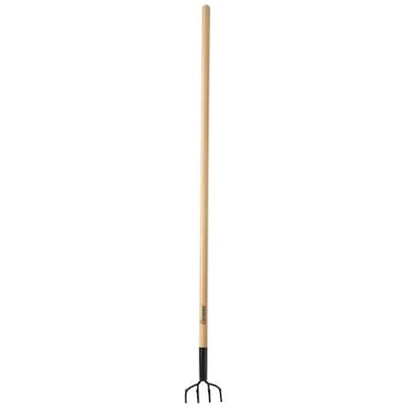 Truper Home Plus+ 4 Tine Steel Cultivator 48 in. Wood Handle CUL-P